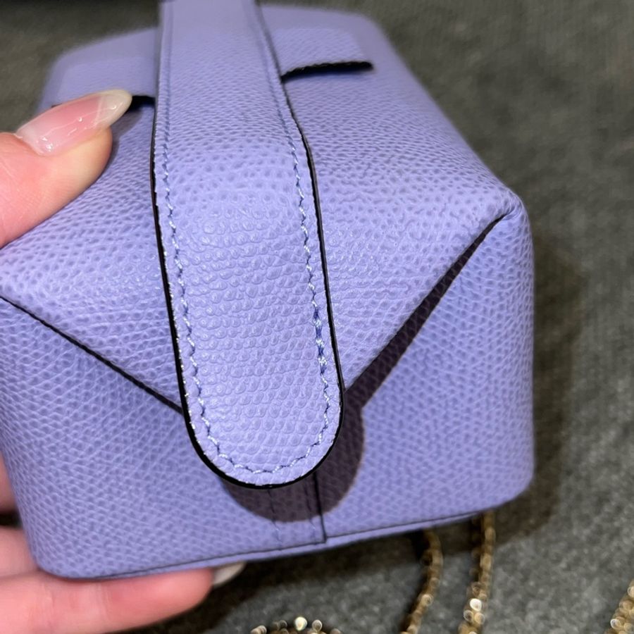 Valextra|Tric Trac Nano Bag 薰衣草紫-9