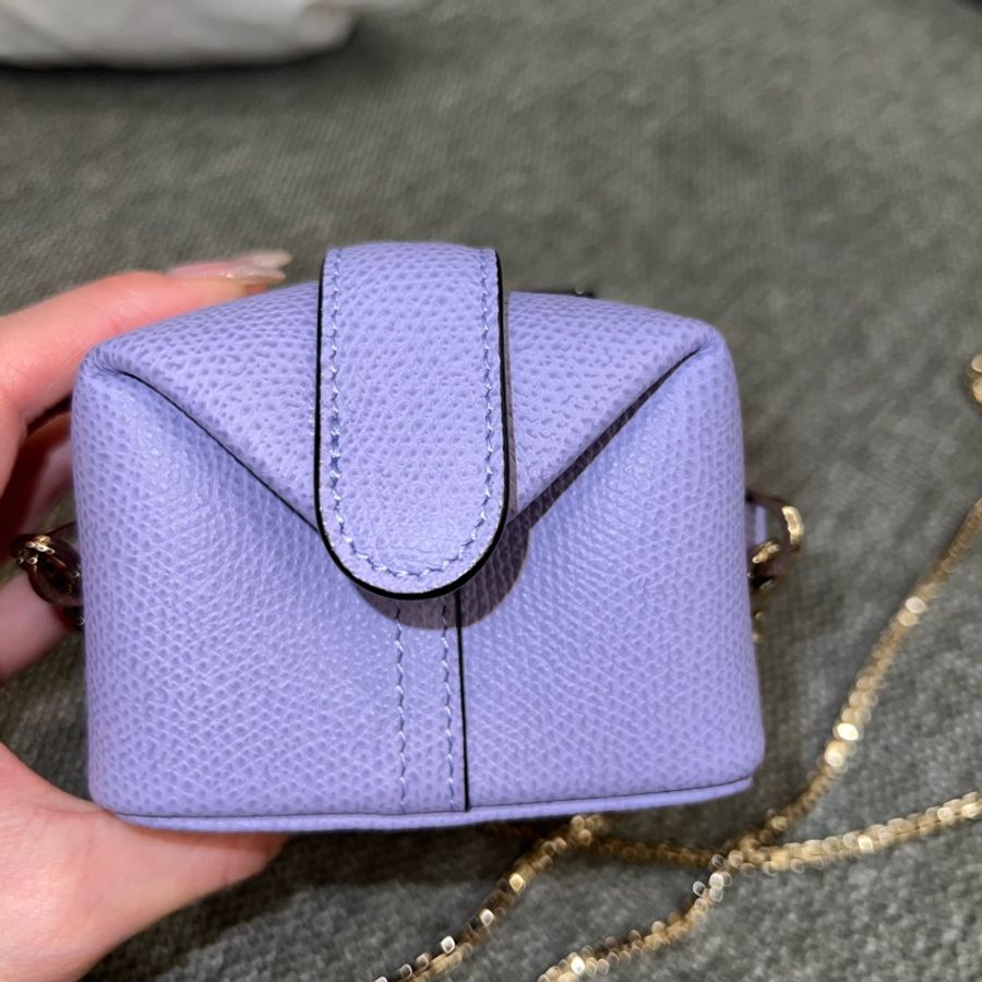 Valextra|Tric Trac Nano Bag 薰衣草紫-10