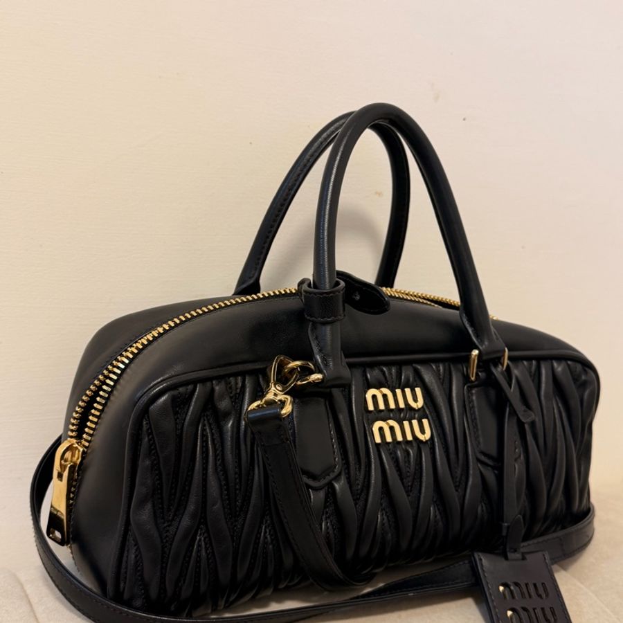 miumiu 保齡球包 黑色(誠可談)-4