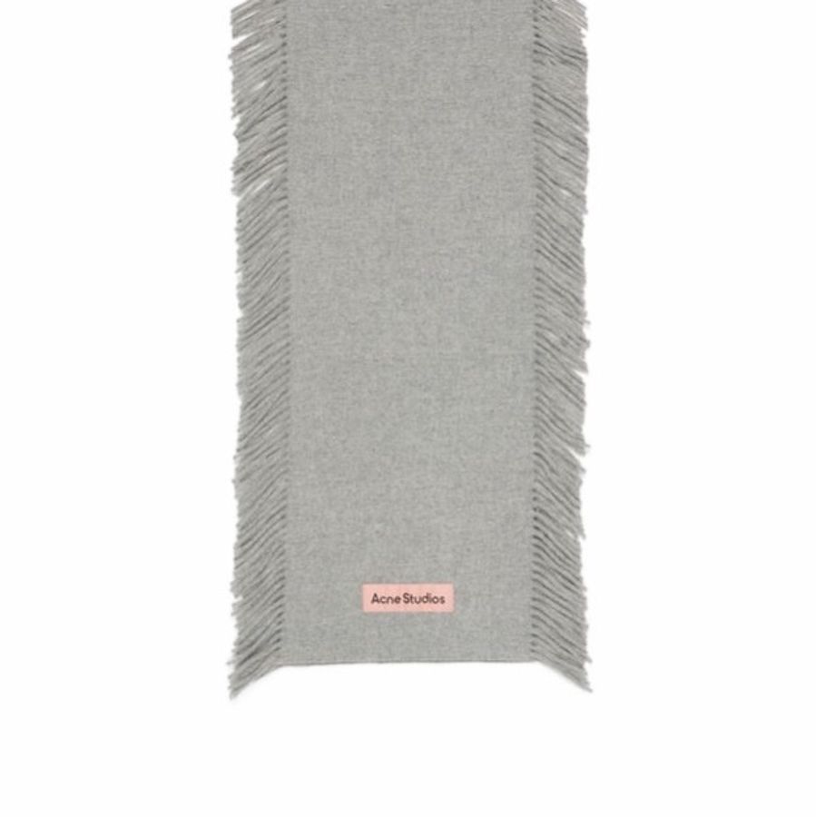 Acne Studios 男士 徽標流蘇圍巾均碼碼175cm*45cm-4