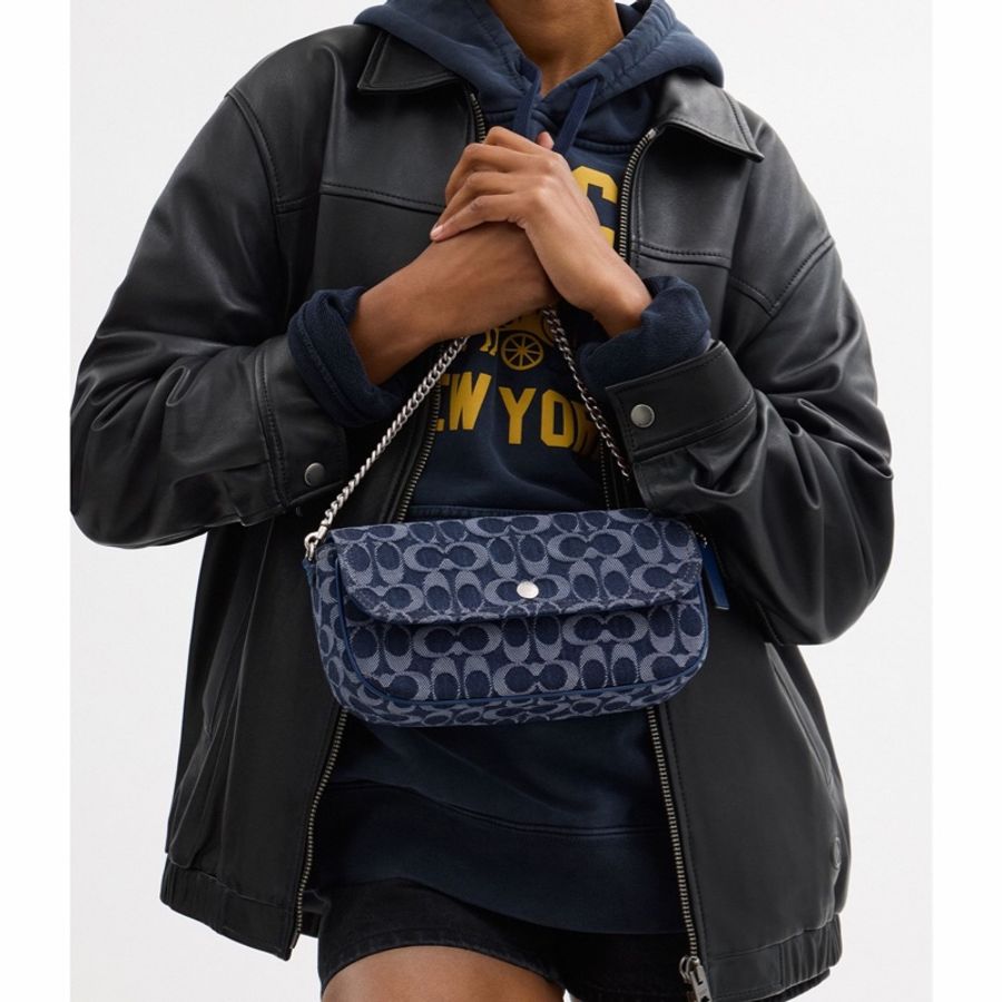 Coach 女士 Bolsa Brook 翻蓋鏈條單肩包均碼碼23.5cm*4.5cm*12cm-0