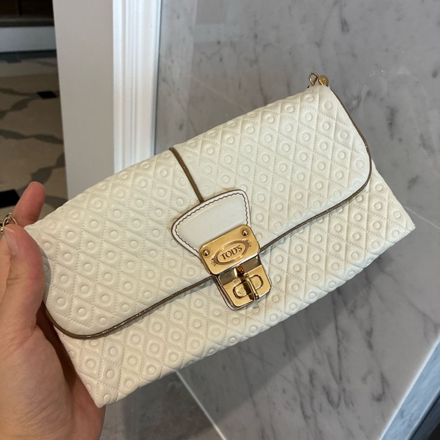 TOD’S 白色肩背包/腋下包-4