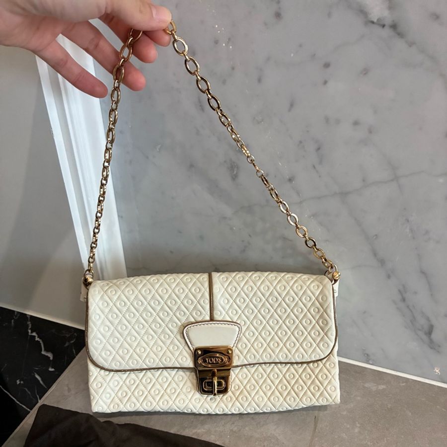 TOD’S 白色肩背包/腋下包-5