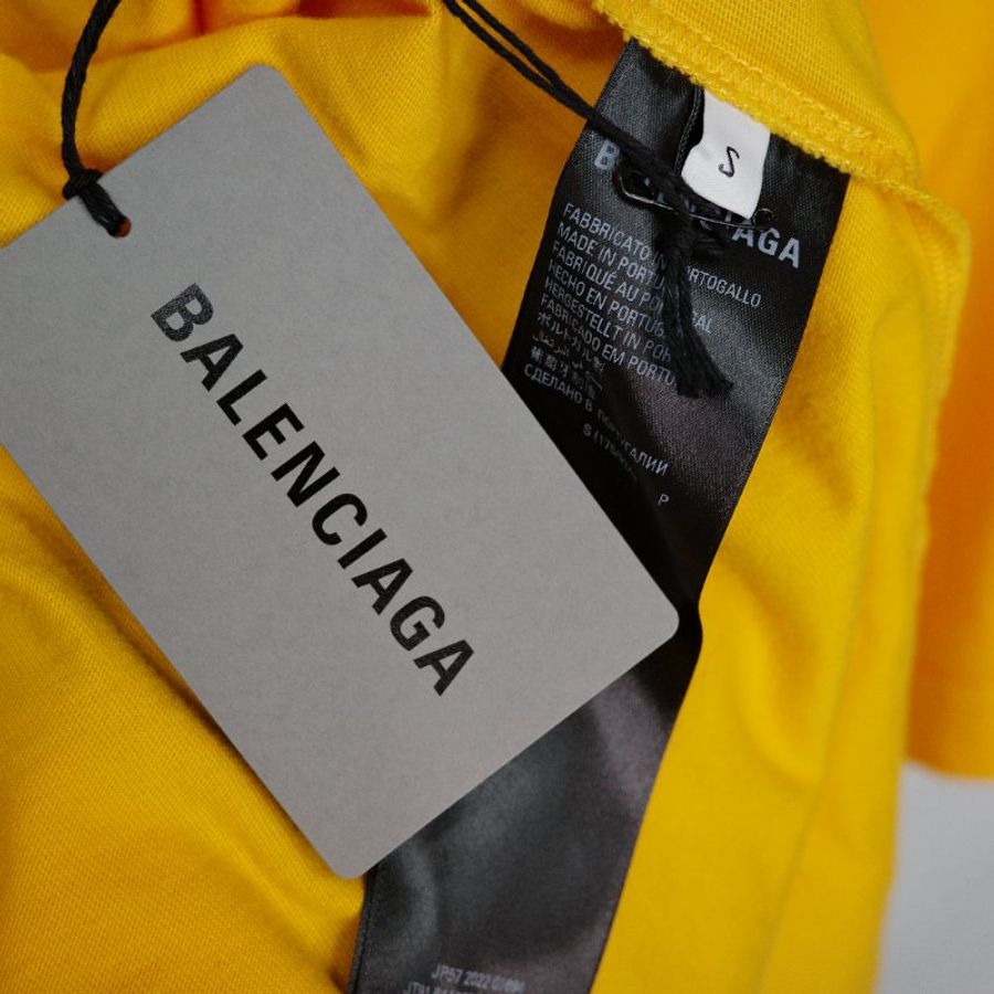 Balenciaga 巴黎世家 Political Campaign黃色手寫體 刺繡標誌 上衣-8