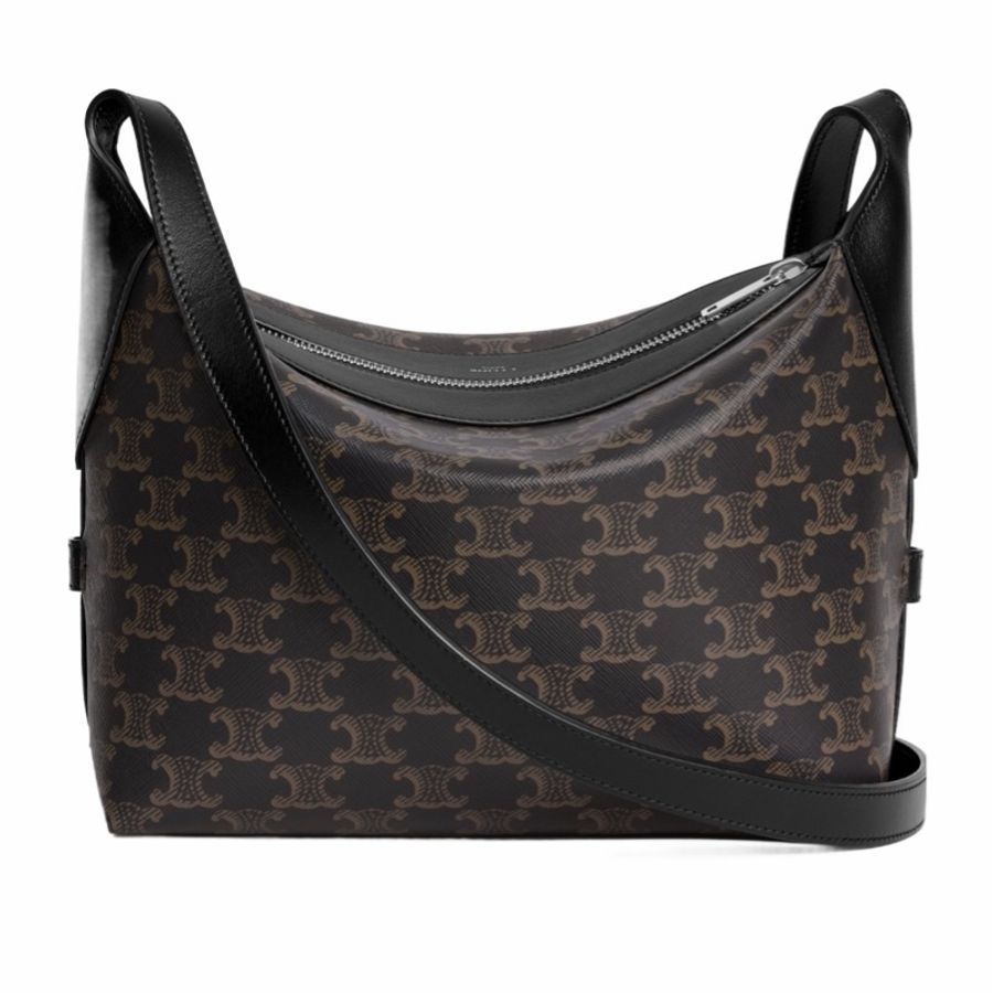Celine 男士 帆布和小牛皮斜挎包均碼碼24cm*13cm*19cm-4