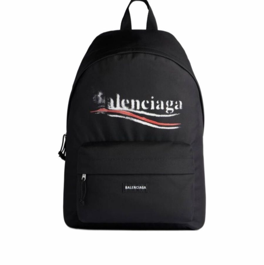 Balenciaga 男士 Explorer徽標雙肩包均碼碼34.8cm*19.8cm*47cm-0