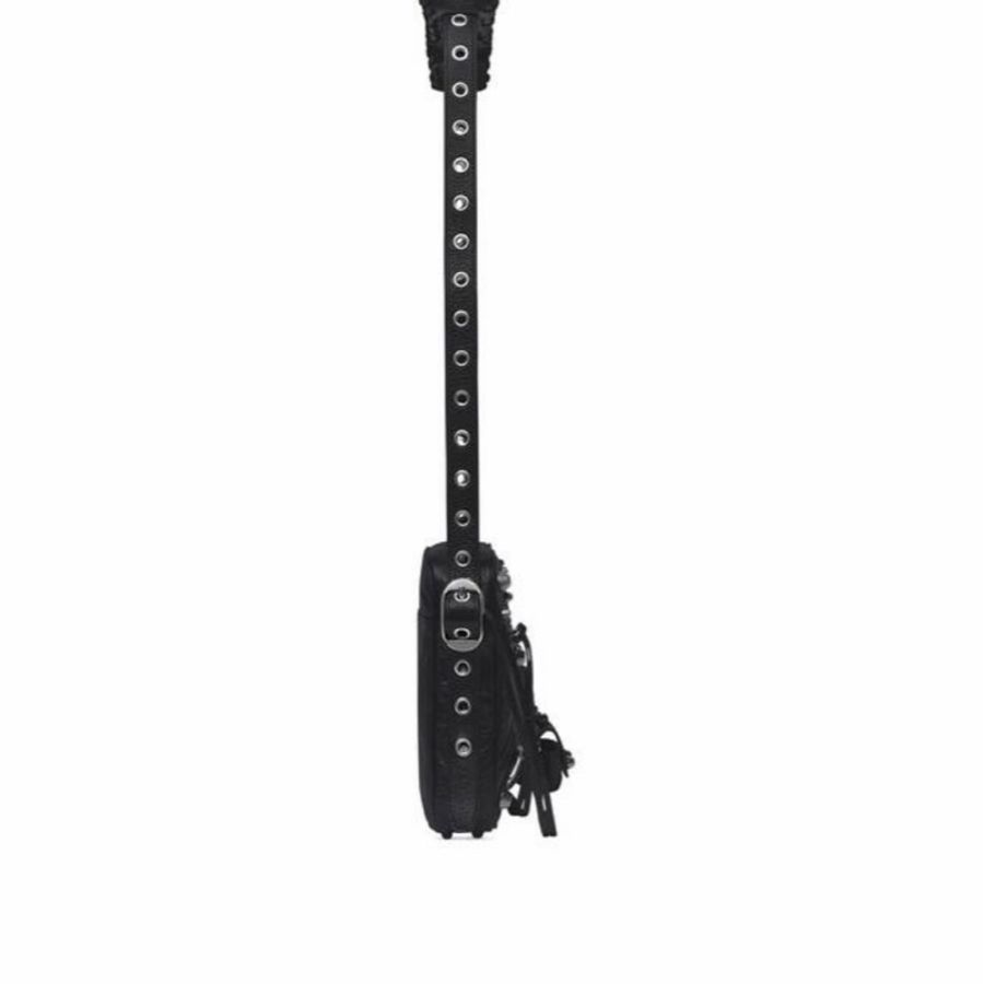 Balenciaga 男士 LE CAGOLE 可拆卸拉鍊小袋斜挎包均碼碼常規、16cm*5cm*19.8cm-2