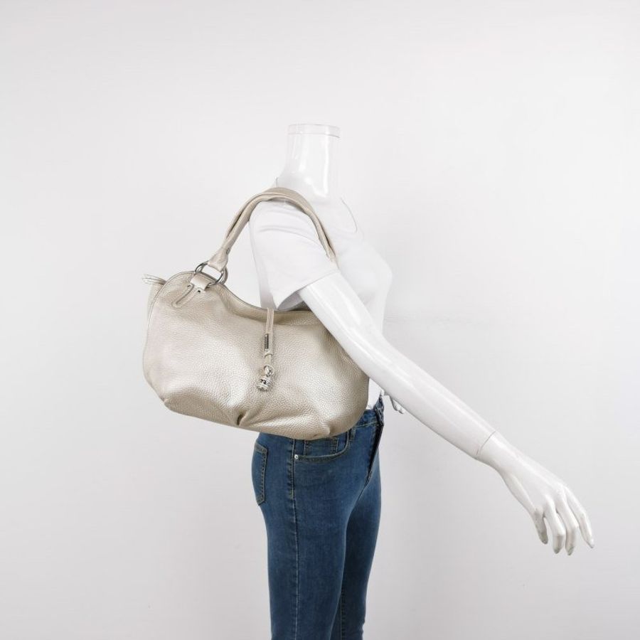 Celine Bittersweet牛皮純色字母logo搭扣單肩包-1