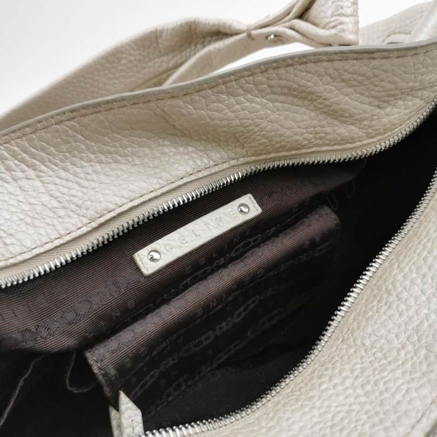 Celine Bittersweet牛皮純色字母logo搭扣單肩包-6