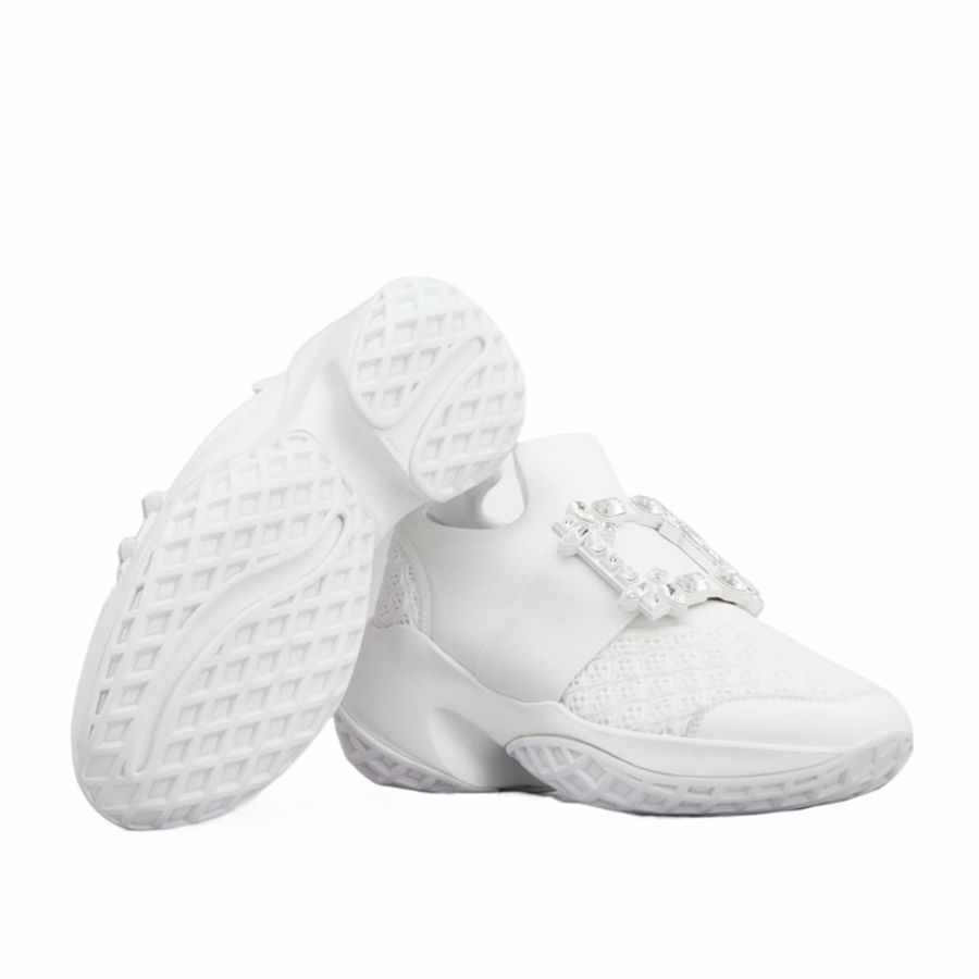 Roger Vivier 女士 Viv’ Run 鑲鑽方扣休閒運動鞋40 碼跟高: 7.5cm-4