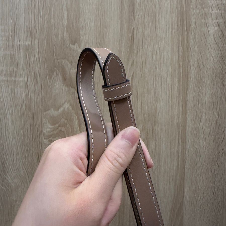 Burberry 黃白黑拼色TB釦雙層斜背包-14