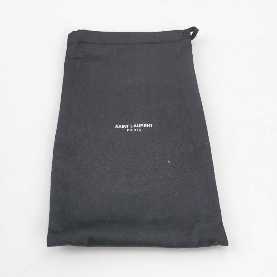 Saint Laurent牛皮純色字母logo錢包-7