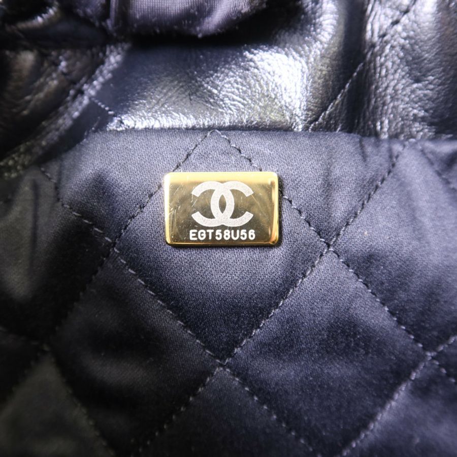 CHANEL 牛皮皮革C22 Mini金扣手挽肩背兩用袋-7