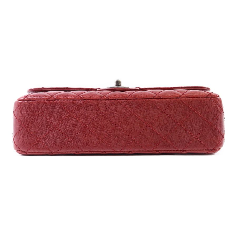 CHANEL 牛皮皮革Classic 25銀扣鏈帶肩背袋-3