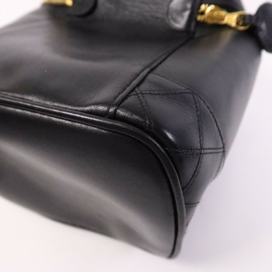 CHANEL 羊皮皮革Vintage Vanity Case金扣手挽袋-11