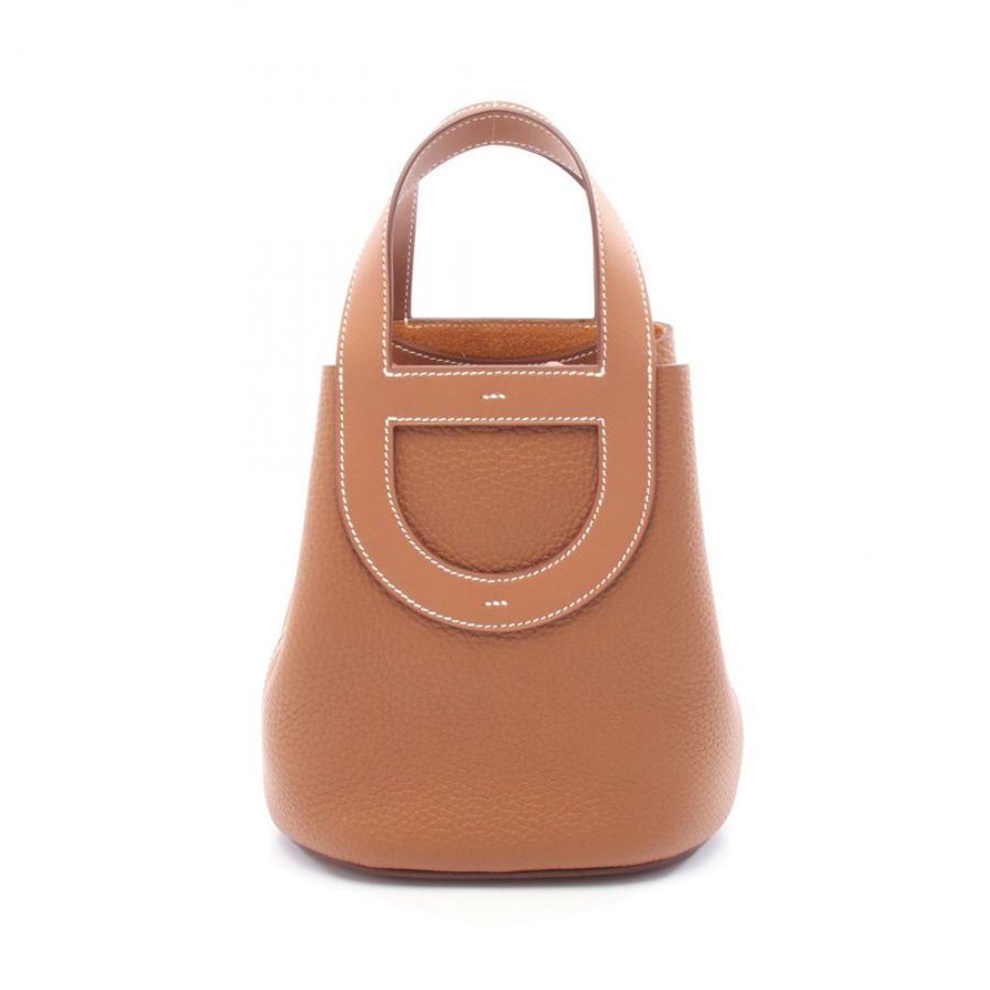 愛馬仕 (HERMES) in the loop 18 手提包 B 084274CC Taurillon Clemence 金色二手 GHW-0