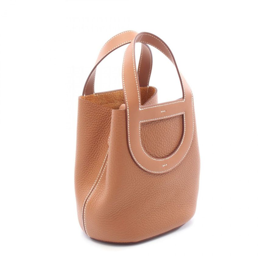 愛馬仕 (HERMES) in the loop 18 手提包 B 084274CC Taurillon Clemence 金色二手 GHW-1