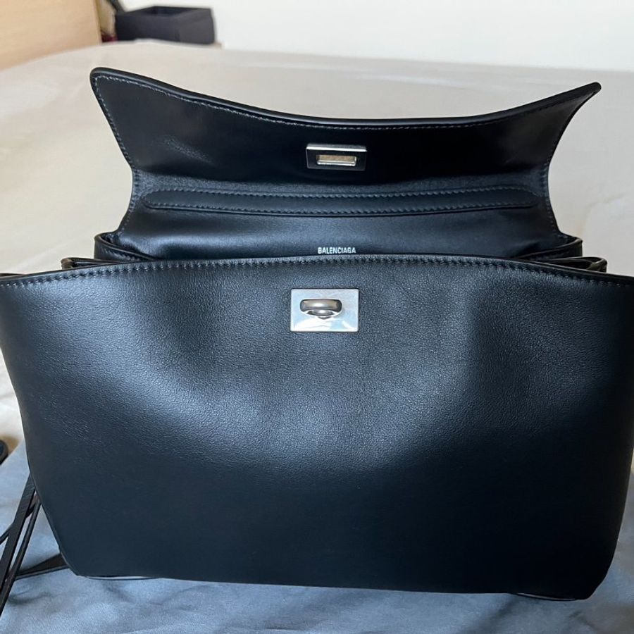 全新BALENCIAGA巴黎世家Rodeo黑色銀扣小號-1