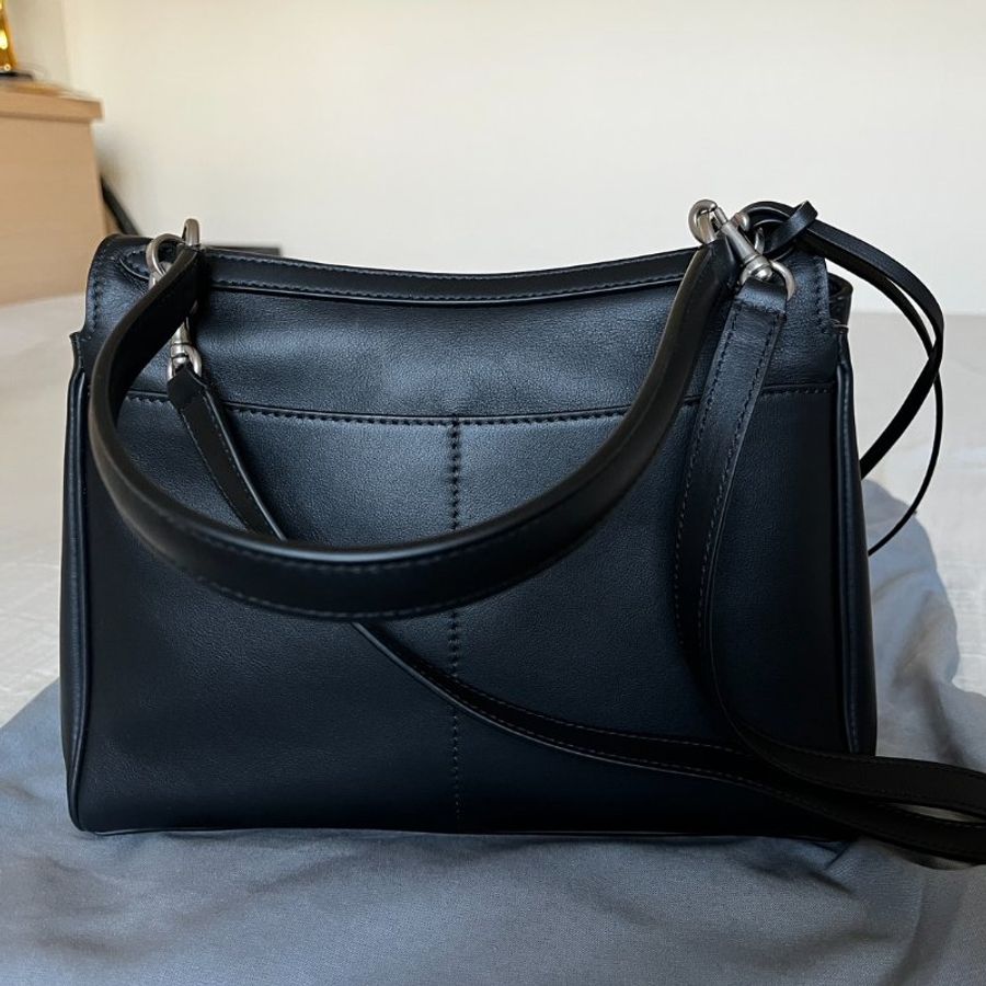 全新BALENCIAGA巴黎世家Rodeo黑色銀扣小號-2