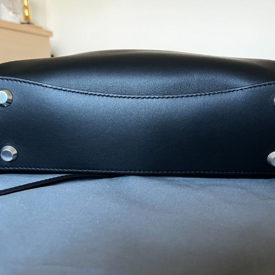 全新BALENCIAGA巴黎世家Rodeo黑色銀扣小號-8
