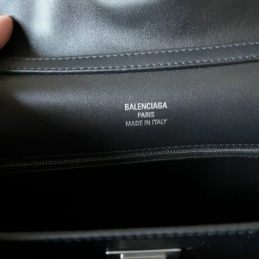 全新BALENCIAGA巴黎世家Rodeo黑色銀扣小號-11