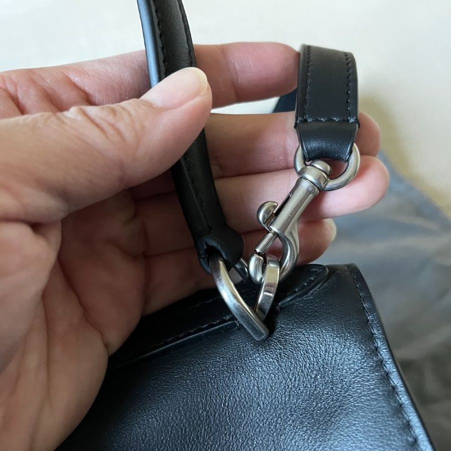 全新BALENCIAGA巴黎世家Rodeo黑色銀扣小號-18