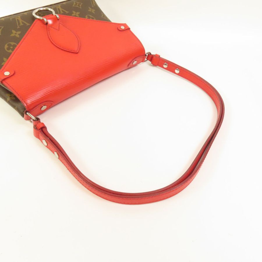 LOUIS VUITTON Monogram/Epi Saint Michel銀扣肩背袋-4