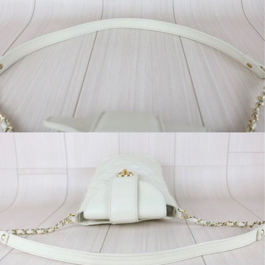 「JL精品代購」9新 Chanel 香奈兒 白金水桶單肩包-10