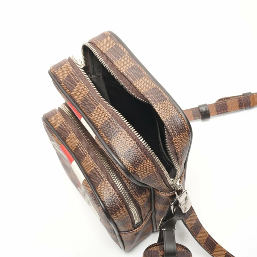 路易威登 2016 Damier Amazon Chapman 單肩包,棕色-11
