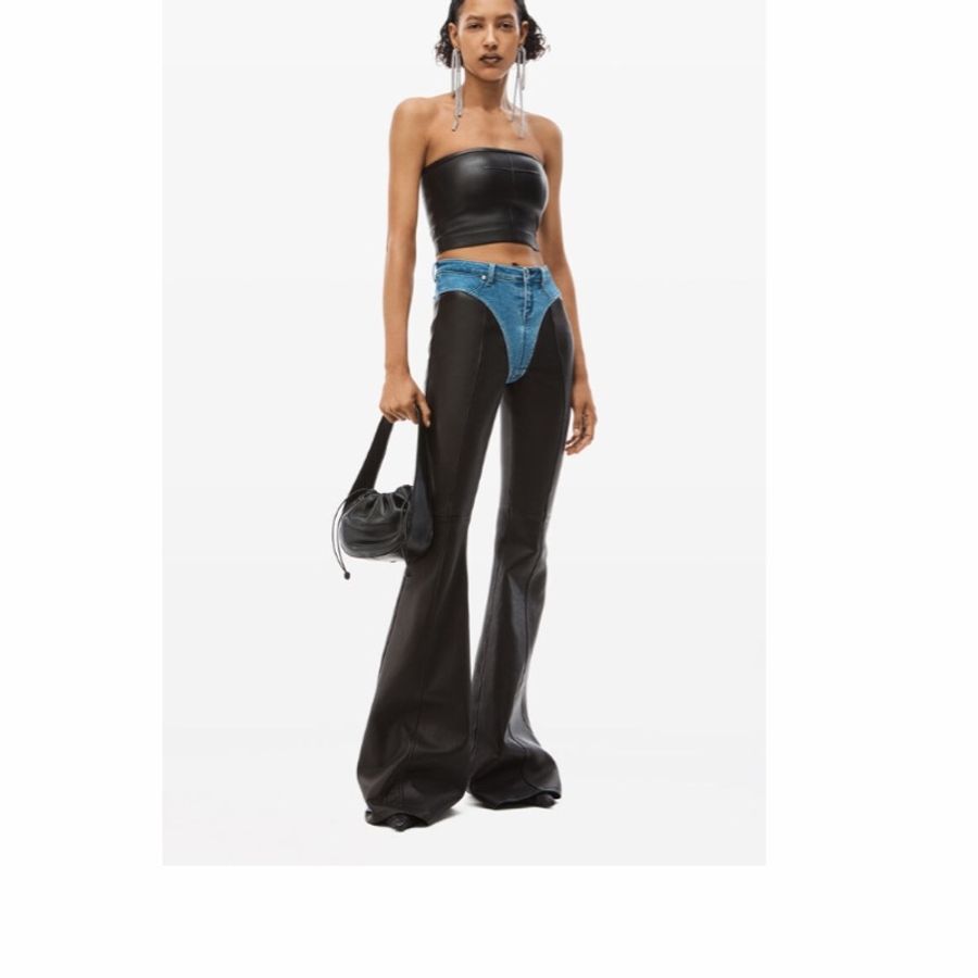 Alexander Wang 女士 徽標小號單肩包均碼碼小號、23 X 6 X 15 CM-2