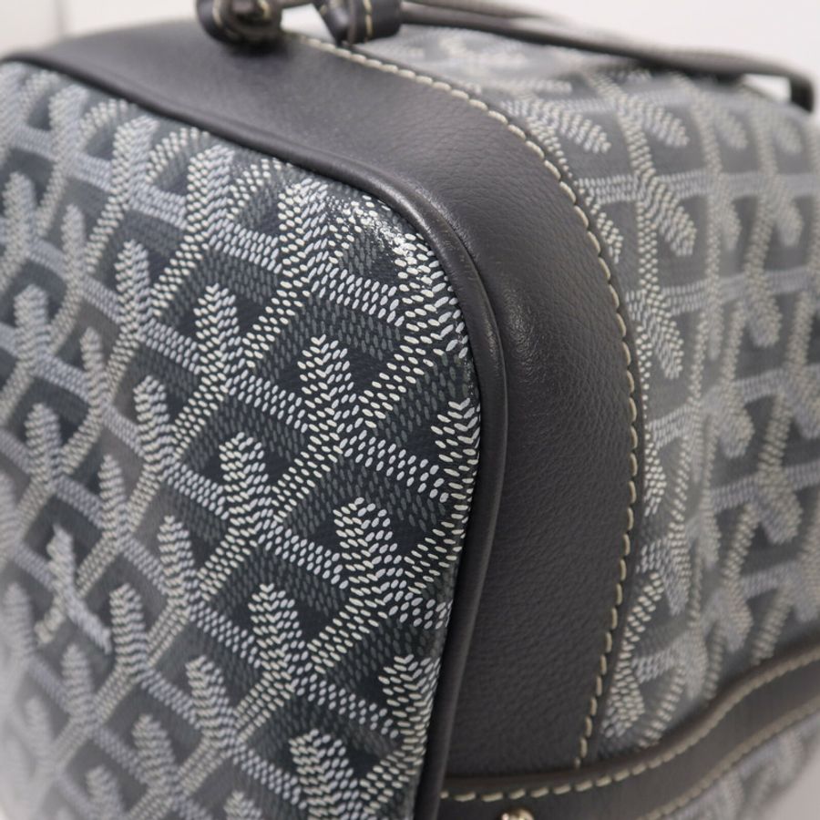 GOYARD 塗層帆布Petit Flot Bucket Bag銀扣肩背袋-9