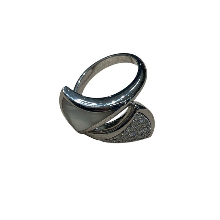 BVLGARI 寶格麗 DIVA'S DREAM RING 尺寸#50 戒指 18K金 白金-3
