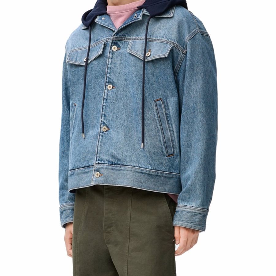 Loewe 男士 單排扣牛仔夾克IT-44 IT-46 IT-48 IT-52-0