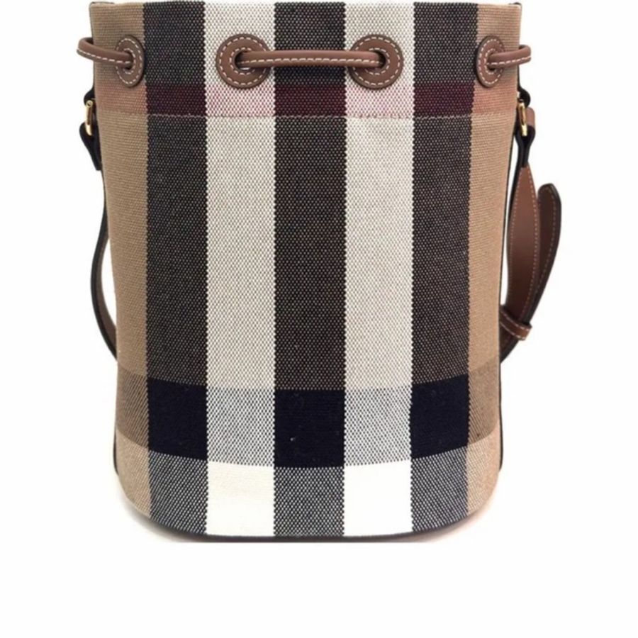 Burberry 女士 小號抽繩水桶包均碼碼小號、22cm*13cm*26cm-6