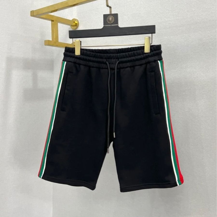 Gucci 男款 紅綠間 休閒短褲 #size S M L XL-4