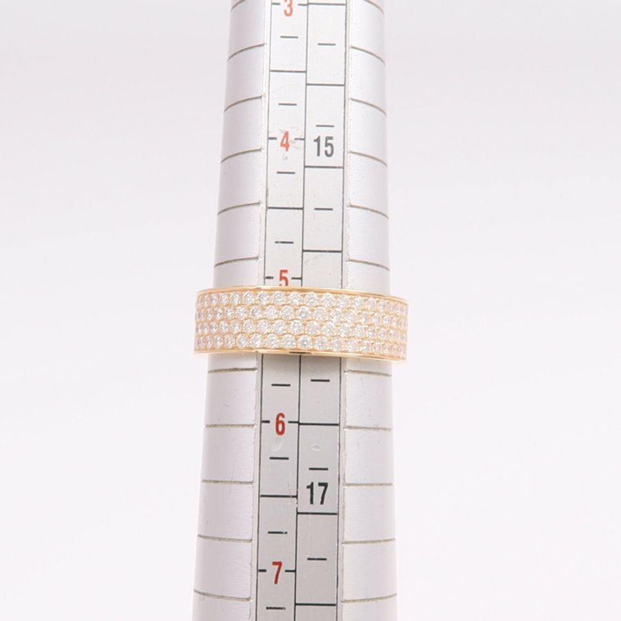 HERMES 18K玫瑰金H d'ancre Ring鑽石戒指Hermes#50/US#5.25-5