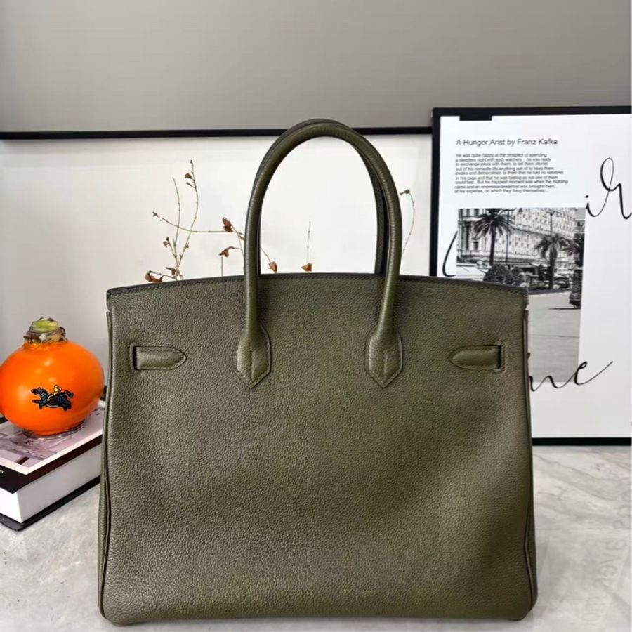 好價🫧愛馬仕Birkin35橄欖綠togo皮 T刻 原始好成色 漏漏價 全網-1