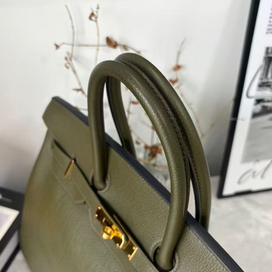 好價🫧愛馬仕Birkin35橄欖綠togo皮 T刻 原始好成色 漏漏價 全網-3