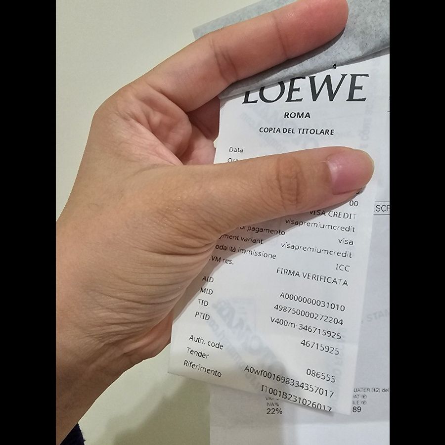 LOEWE 圍巾 格紋 米色-10
