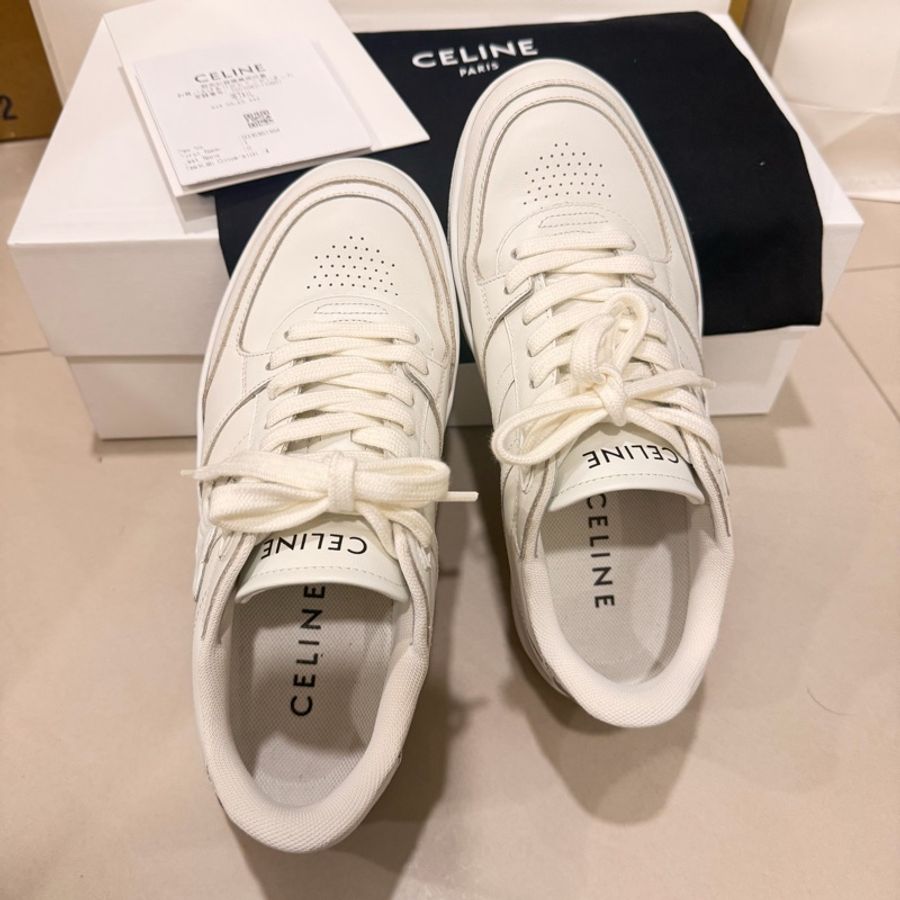 Celine凱旋門 logo 小白鞋-6