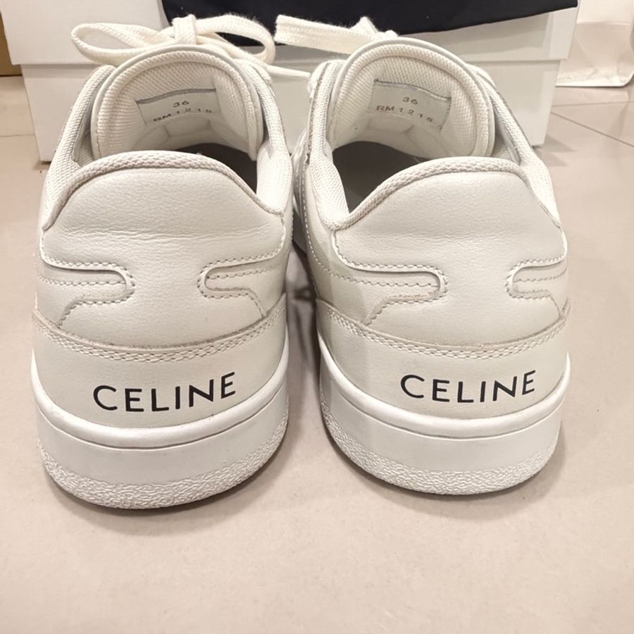 Celine凱旋門 logo 小白鞋-7