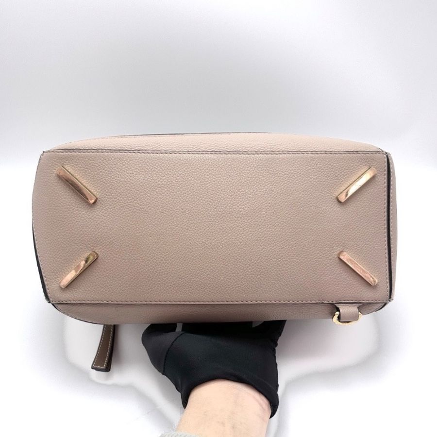 LOEWE puzzle沙色金扣 中號拼圖手提斜背包 29*14*19.5 98新配件塵袋-3