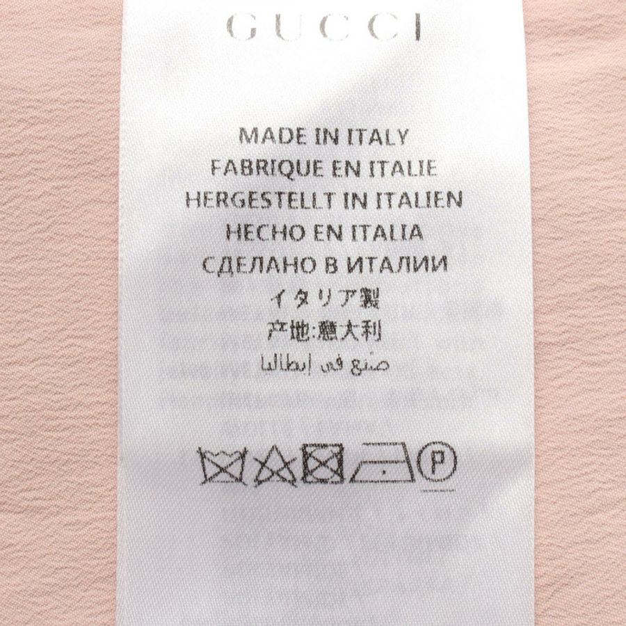 GUCCI 貓頭洋裝 516811 棉質人造絲 紅色 藏青色 二手 女款 36碼-4