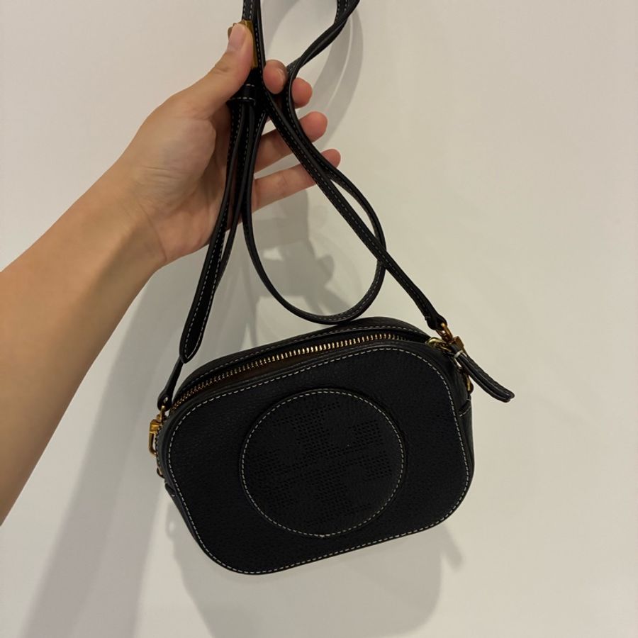 Tory Burch 黑色小方包/協揹包-0