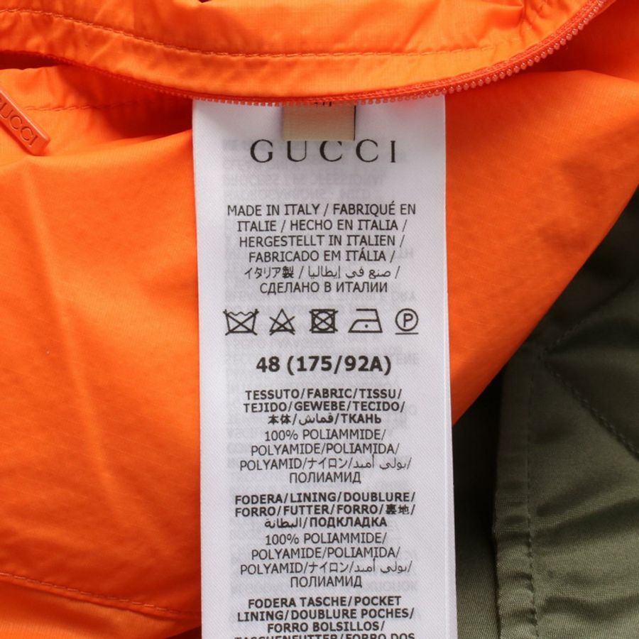 GUCCI ARCUS CAELESRIS 束腰夾克尼龍卡其色二手男士尺寸 48-3