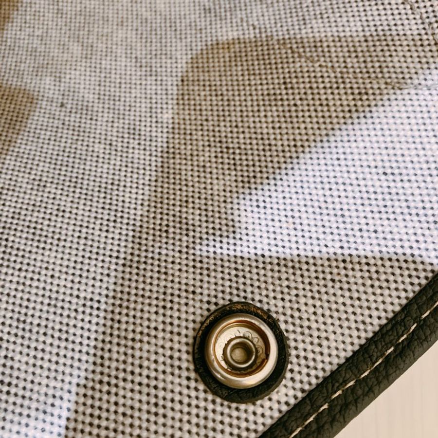 TK1934 愛馬仕 空中花園包 帆布 Party 36 Tote Bag Canvas Noir x Grey-13