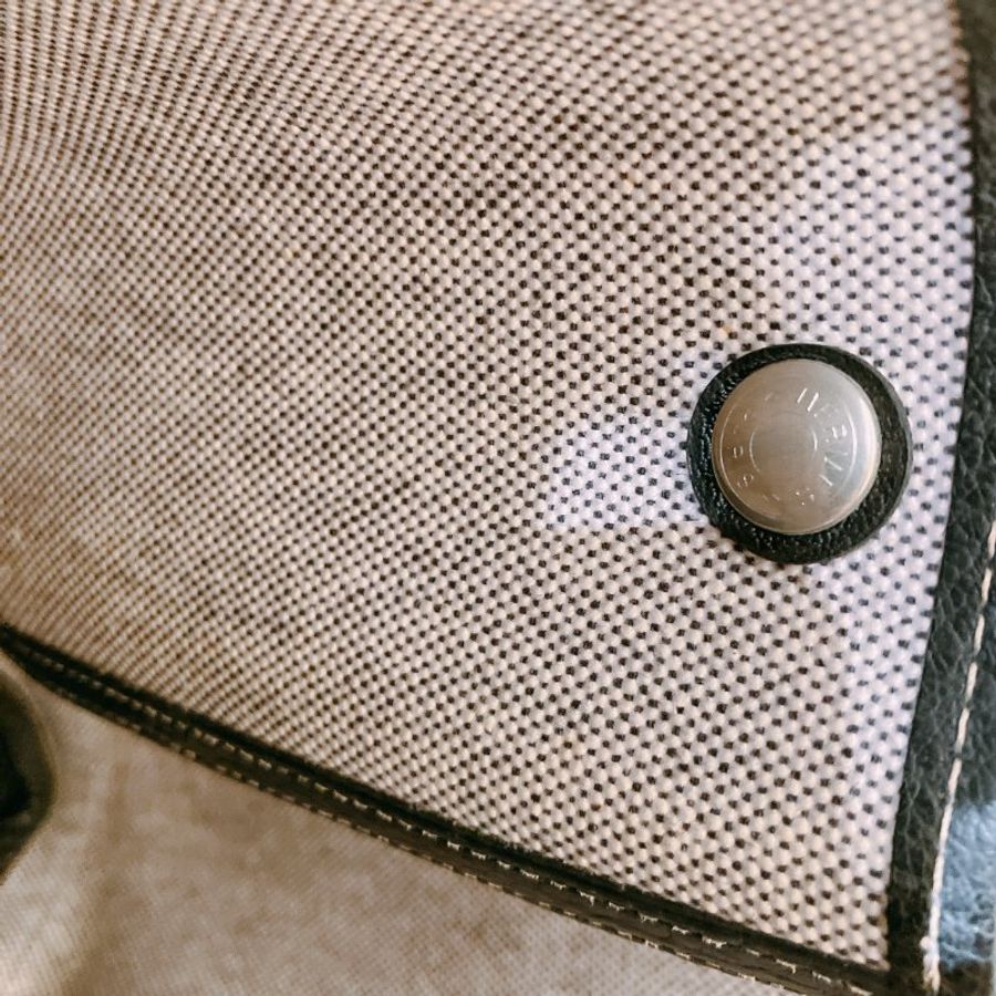 TK1934 愛馬仕 空中花園包 帆布 Party 36 Tote Bag Canvas Noir x Grey-14