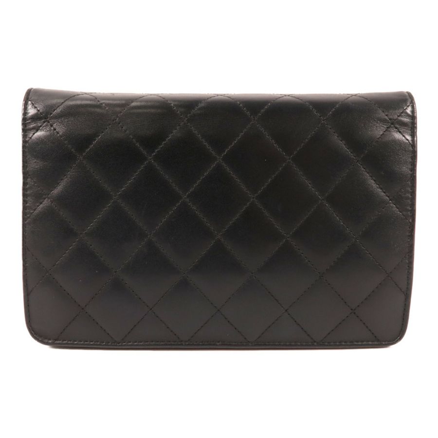CHANEL 牛皮皮革Cambon Wallet On Chain銀扣鏈帶肩背袋-1