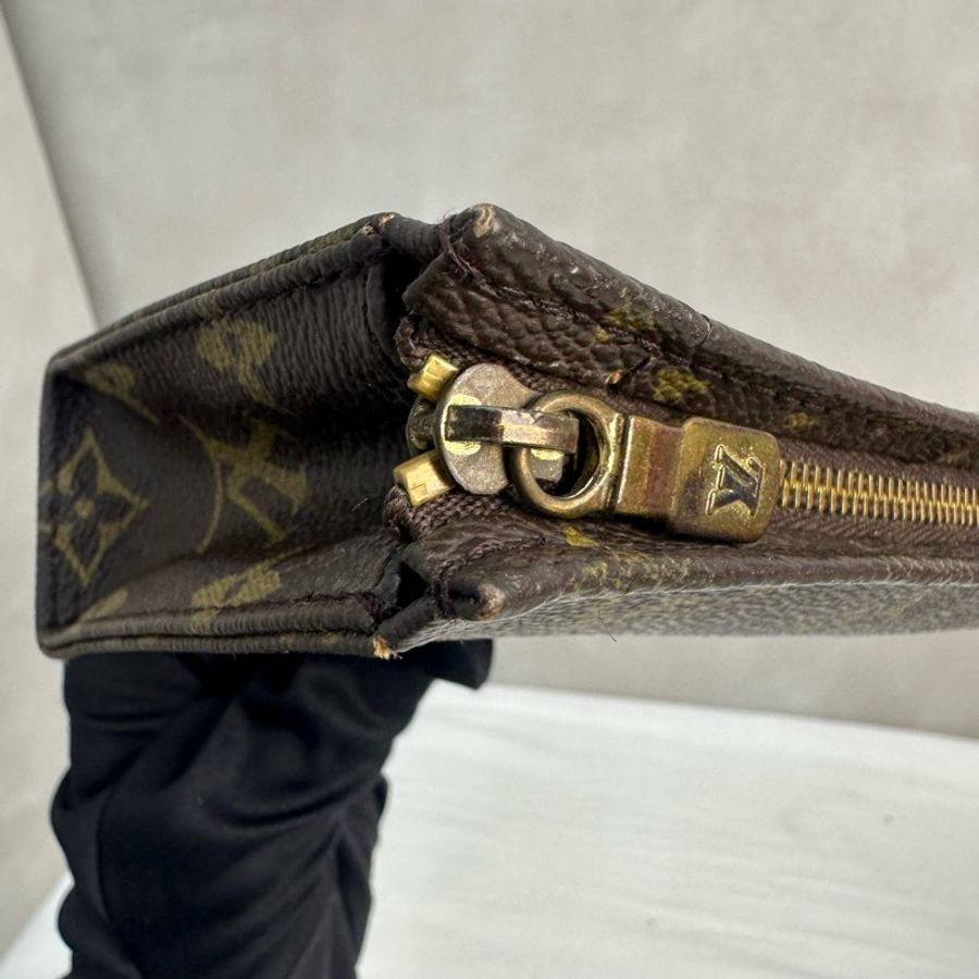 Louis Vuitton 中古老花迷你洗漱手拿包-17