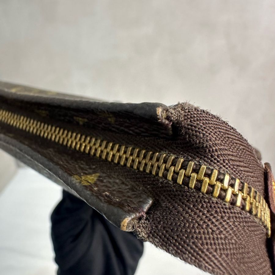 Louis Vuitton 中古老花迷你洗漱手拿包-18